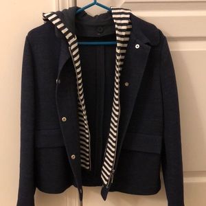 TORY BURCH COTTON HOODED JACKET
